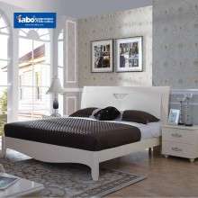 雅宝家具卧室双人低箱床简约床头柜组合 1.8米板式床1.5m欧式床